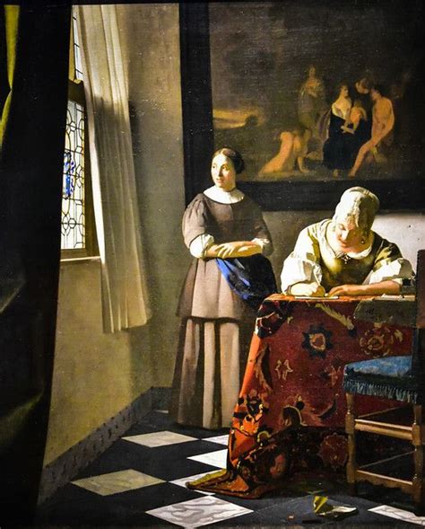 Lady Writing a Letter with her Maid